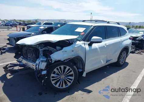 2022 Toyota Highlander Platinum from USA, damaged, VIN 5TDFZRAH3NS097885